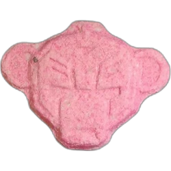 Pink Transformers ecstasy pill (XTC) — MDMA 221mg — Graz, Austria