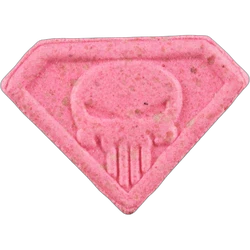 Pink Punisher ecstasy pill (XTC) — MDMA 168mg — Zürich, Switzerland