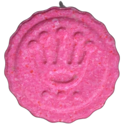 Pink Rolex ecstasy pill (XTC) — Caffeine; 2C-B — Madrid, Spain