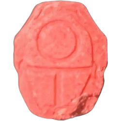Pink Squid Game ecstasy pill (XTC) — MDMA 308mg — Granada, Spain