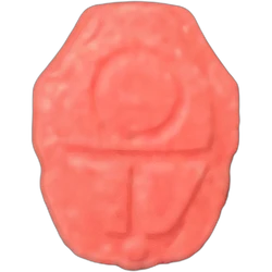 Pink Squid Game ecstasy pill (XTC) — MDMA 282mg — Granada, Spain