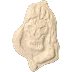 Grey Grim Reaper ecstasy pill (XTC) — MDMA 319mg — Málaga, Spain
