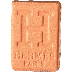 Orange Hermes ecstasy pill (XTC) — MDMA 155mg — Slovenia