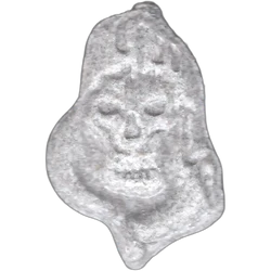 Grey Grim Reaper ecstasy pill (XTC) — MDMA 306mg — Madrid, Spain