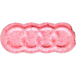 Pink Audi RS ecstasy pill (XTC) — MDMA 140mg — Tarragona, Spain