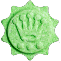 Green Rolex ecstasy pill (XTC) — MDMA 145mg — Marseille, France