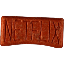 Orange Netflix ecstasy pill (XTC) — MDMA 206mg — Zürich, Switzerland