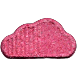 Pink Soundcloud ecstasy pill (XTC) — MDMA 217mg — Barcelona, Spain