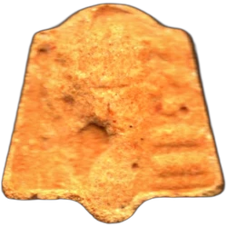 Yellow Pharaoh ecstasy pill (XTC) — MDMA 110mg; Caffeine 6mg — Barcelona, Spain