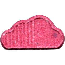 Pink Soundcloud ecstasy pill (XTC) — MDMA 214mg — Barcelona, Spain