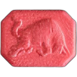 Orange Red Bull ecstasy pill (XTC) — MDMA — Switzerland