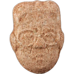 Brown Kim Jong Un ecstasy pill (XTC) — MDMA 158mg — Zürich, Switzerland