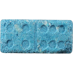 Blue Domino ecstasy pill (XTC) — MDMA 130mg — Zürich, Switzerland