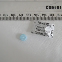 Blue Accord Diazepam pill — Ethylbromazolam — Cumberland, Scottish Borders (TD9), England, Scotland