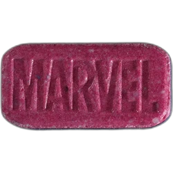 Blue Marvel ecstasy pill (XTC) — MDMA 275mg — Bern, Switzerland