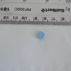 Blue Diazapam pill — Diazepam — Kensington and Chelsea (W8), England