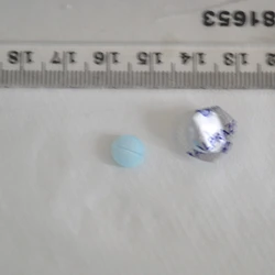 Blue Alprazolam pill — Alprazolam — Hammersmith and Fulham, Hounslow (W6), England