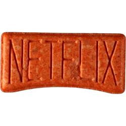 Orange Netflix ecstasy pill (XTC) — MDMA 230mg — Zürich, Switzerland