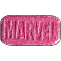 Red Marvel ecstasy pill (XTC) — MDMA 245mg — Bern, Switzerland