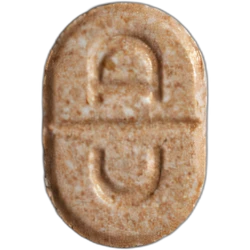 Orange Dior ecstasy pill (XTC) — MDMA 148mg — Marseille, France