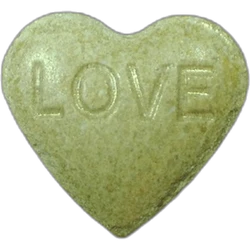 Grey Love pill — MDMA 131mg; Caffeine 44mg — Graz, Austria