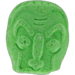 Green La Casa de Papel ecstasy pill (XTC) — MDMA 177mg — Lausanne, Switzerland