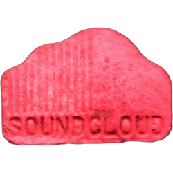 Pink Soundcloud ecstasy pill (XTC) — MDMA 65mg — Barcelona, Spain
