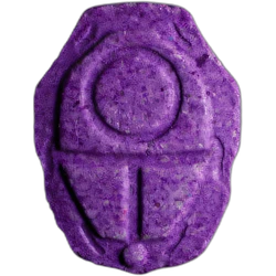 Purple Squid Game ecstasy pill (XTC) — MDMA 156mg — Marseille, France
