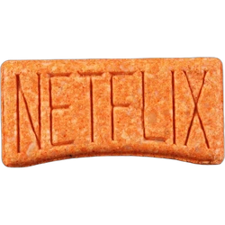 Orange Netflix ecstasy pill (XTC) — MDMA 181mg — Zürich, Switzerland