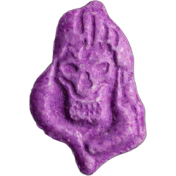 Purple Reaper ecstasy pill (XTC) — MDMA 245mg — Marseille, France