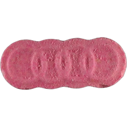 Pink Audi RS ecstasy pill (XTC) — 4-CMC 190mg; Unknown 50mg — Zürich, Switzerland