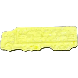 Yellow DHL ecstasy pill (XTC) — MDMA 246mg — Madrid, Spain