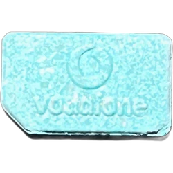 Cyan SIM Card ecstasy pill (XTC) — MDMA 208mg — Granada, Spain