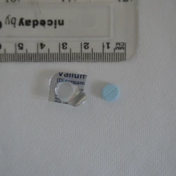 Blue Diazepam pill — Diazepam — North Lanarkshire, South Lanarkshire (ML2), Scotland