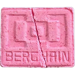 Pink Berghain ecstasy pill (XTC) — MDMA 67mg; 4-CMC 6mg — Berlin, Germany