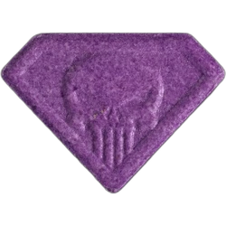 Purple Punisher ecstasy pill (XTC) — MDMA 211mg; M-α-HMCA — Bern, Switzerland