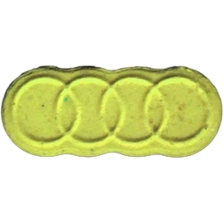 Yellow Audi ecstasy pill (XTC) — MDMA 115mg — Madrid, Spain