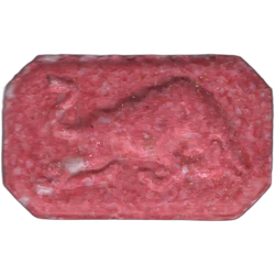 Red Red Bull ecstasy pill (XTC) — MDMA 262mg — Madrid, Spain