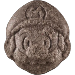 Grey Super Mario ecstasy pill (XTC) — MDMA 203mg — Zürich, Switzerland