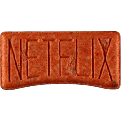 Red Netflix ecstasy pill (XTC) — MDMA 207mg — Zürich, Switzerland