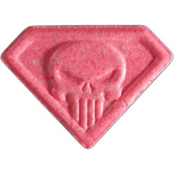 Pink Punisher ecstasy pill (XTC) — MDMA 200mg — Bern, Switzerland