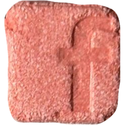 Red Facebook ecstasy pill (XTC) — MDMA 119mg — Slovenia