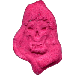 Pink Grim Reaper ecstasy pill (XTC) — MDMA 176mg — Barcelona, Spain