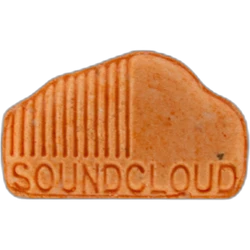 Orange Soundcloud ecstasy pill (XTC) — Amphetamine 14mg — Lausanne, Switzerland