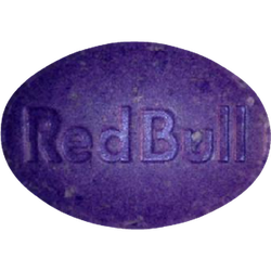 Purple Red Bull ecstasy pill (XTC) — PMMA 59mg — Vienna, Austria