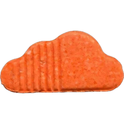 Orange Soundcloud ecstasy pill (XTC) — MDMA 163mg — Berlin, Germany