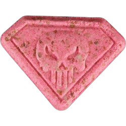Pink Punisher ecstasy pill (XTC) — MDMA 160mg — Zürich, Switzerland