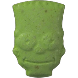 Green Bart Simpson pill — MDMA 18mg; Unknown — Zürich, Switzerland