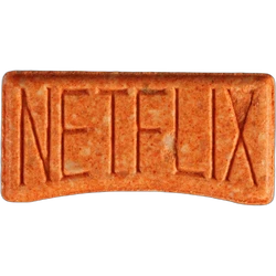 Orange Netflix ecstasy pill (XTC) — MDMA 146mg — Zürich, Switzerland