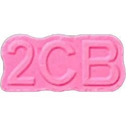 Pink 2C-B pill — 2C-B 16mg — Sevilla, Spain
